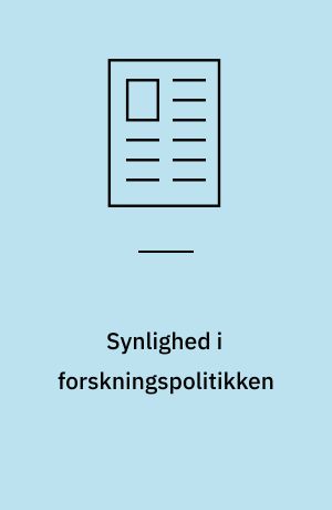 Synlighed i forskningspolitikken
