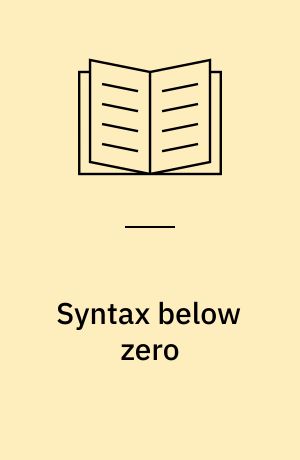 Syntax below zero