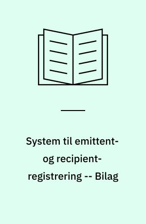 System til emittent- og recipient-registrering : rapport over et forsøg med at udvikle og afprøve et EDB-baseret system til at lagre, genfinde og behandle miljødata, der vedrører vandløb og søer -- Bilag