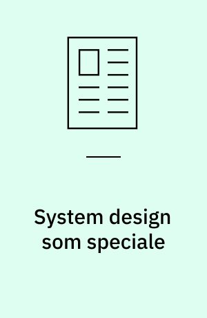System design som speciale : på A U er en ny civilingeniør overbygningsuddannelse igangsat med bl.a. hydraulik