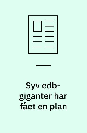 Syv edb-giganter har fået en plan : ærkefjender har fundet sammen og dannet front mod AT & T-Sun