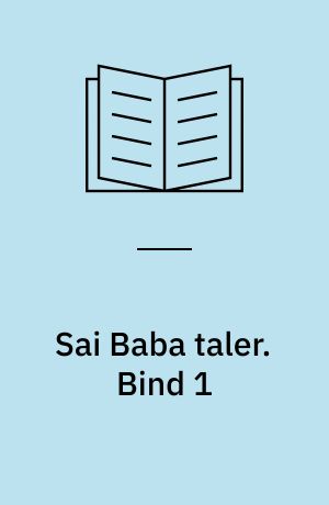 Sai Baba taler. Bind 1