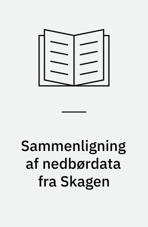 Sammenligning af nedbørdata fra Skagen