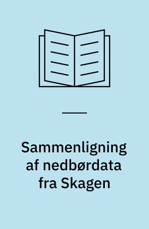Sammenligning af nedbørdata fra Skagen