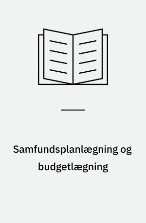 Samfundsplanlægning og budgetlægning