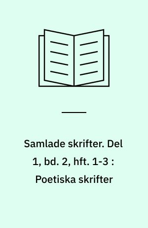 Samlade skrifter. Del 1, bd. 2, hft. 1-3 : Poetiska skrifter : kommentar