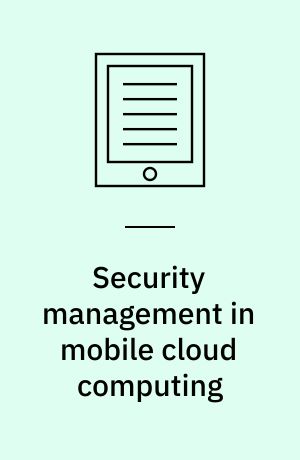 Security management in mobile cloud computing