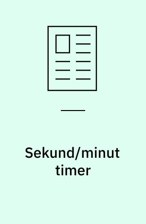 Sekund/minut timer