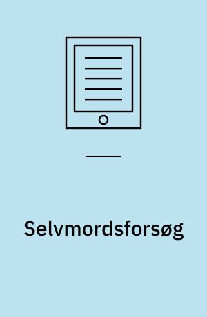 Selvmordsforsøg : en overlevelsesanalyse