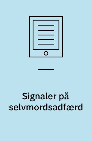 Signaler på selvmordsadfærd