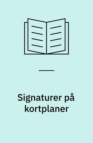 Signaturer på kortplaner : teknisk tegning