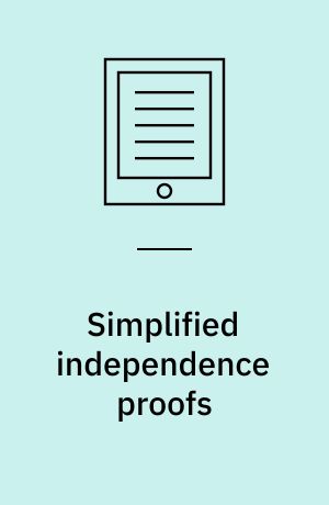 Simplified independence proofs : Boolean valued models of set theory