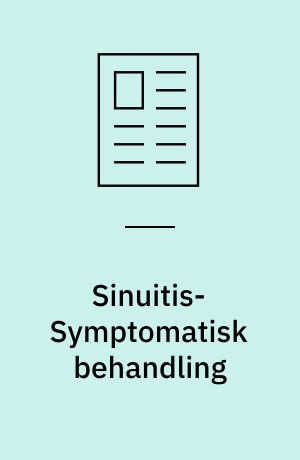 Sinuitis-Symptomatisk behandling