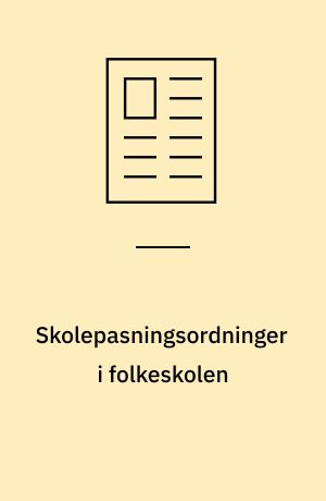 Skolepasningsordninger i folkeskolen