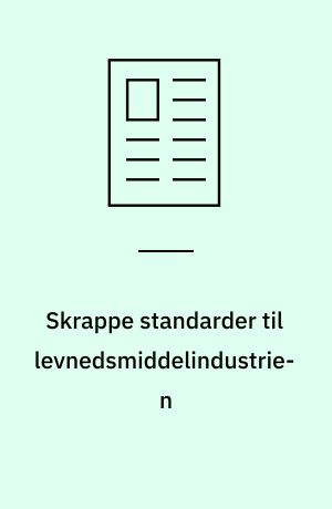 Skrappe standarder til levnedsmiddelindustrien : pneumatikcylindre til anvendelse direkte i forbindelse med fødevarer skal kunne overholde hygiejnekrav efter at være helt neddykket i mediet