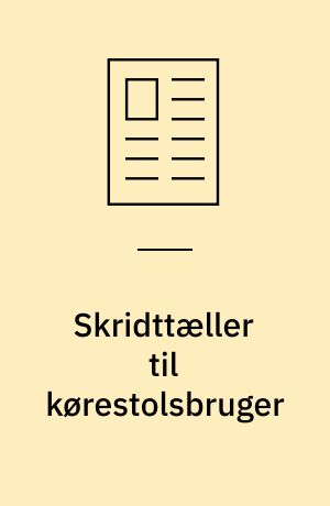 Skridttæller til kørestolsbruger