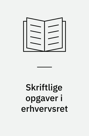 Skriftlige opgaver i erhvervsret : 1949-1971