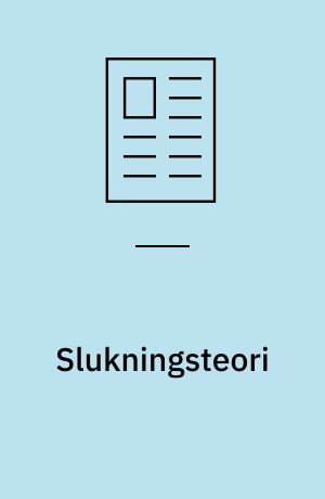 Slukningsteori