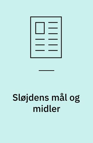 Sløjdens mål og midler
