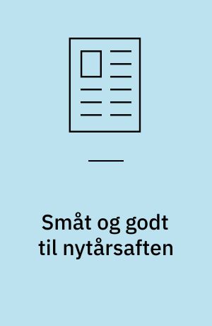 Småt og godt til nytårsaften