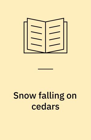 Snow falling on cedars