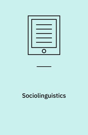 Sociolinguistics