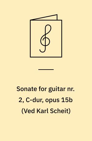 Sonate for guitar nr. 2, C-dur, opus 15b