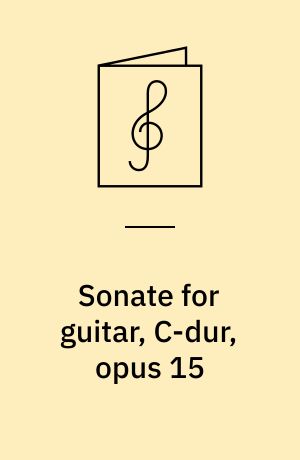 Sonate for guitar, C-dur, opus 15