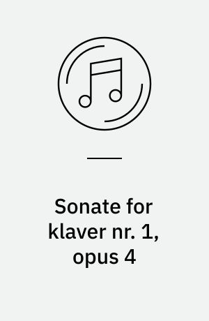 Sonate for klaver nr. 1, opus 4 : Draumkvedesonate