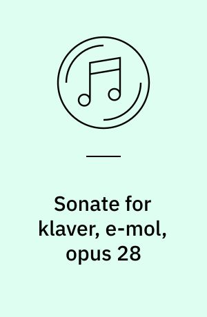 Sonate for klaver, e-mol, opus 28