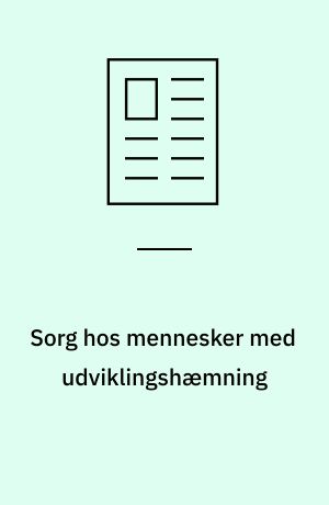 Sorg hos mennesker med udviklingshæmning