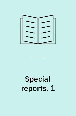 Special reports : Clearinghouse of Studies on Higher Education. 1