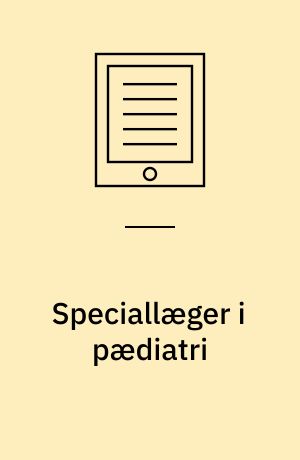 Speciallæger i pædiatri