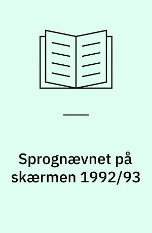 Sprognævnet på skærmen 1992/93