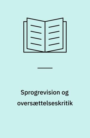 Sprogrevision og oversættelseskritik