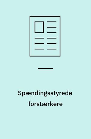 Spændingsstyrede forstærkere