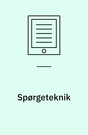 Spørgeteknik