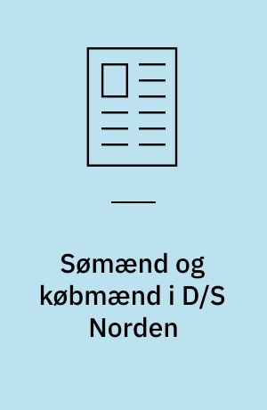 Sømænd og købmænd i D/S Norden