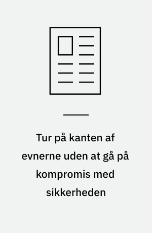 Tur på kanten af evnerne uden at gå på kompromis med sikkerheden : om udvikling af personlig dømmekraft gennem jollesejlads