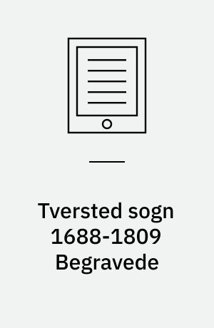 Tversted sogn 1688-1809 Begravede