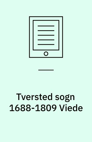 Tversted sogn 1688-1809 Viede