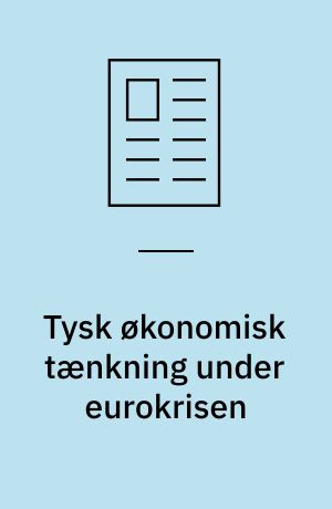 Tysk økonomisk tænkning under eurokrisen