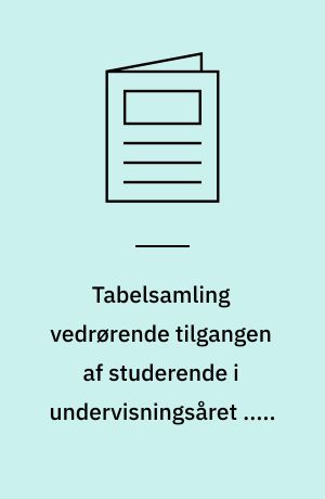 Tabelsamling vedrørende tilgangen af studerende i undervisningsåret ... , bestanden pr. ... samt afgang med eksamen i undervisningsåret ... ved de videregående uddannelser. 1980/81 : Bestanden pr. 1/10 1980 samt afgang med eksamen i undervisningsåret 1979/80