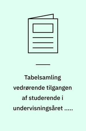 Tabelsamling vedrørende tilgangen af studerende i undervisningsåret ... , bestanden pr. ... samt afgang med eksamen i undervisningsåret ... ved de videregående uddannelser. 1985/86 : Bestanden pr. 1. oktober 1985 samt afgang med eksamen i undervisningsåret 1984/85