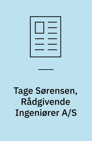 Tage Sørensen, Rådgivende Ingeniører A/S