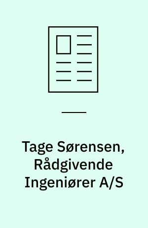 Tage Sørensen, Rådgivende Ingeniører A/S