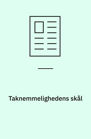 Taknemmelighedens skål: Selma Lagerlöfs takketale ved Nobelfesten d 10. december 1909