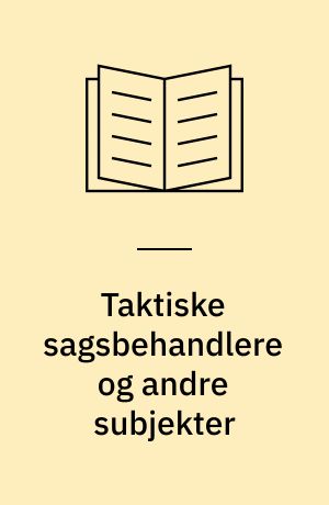 Taktiske sagsbehandlere og andre subjekter : produktionen  af et aktivt og ansvarligt medlem i en a-kasse : kandidatspeciale