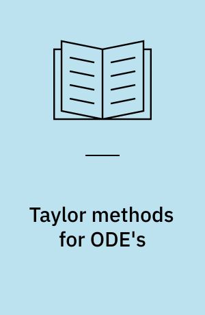 Taylor methods for ODE's