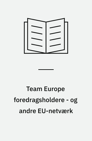 Team Europe foredragsholdere - og andre EU-netværk